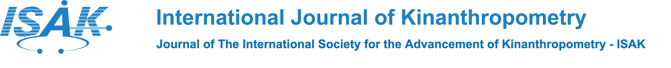 International Journal of Kinanthropometry – Journal of The International Society for the Advancement of Kinanthropometry - ISAK